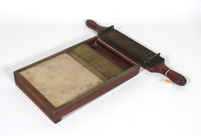 Lot 45 - A Victorian chemist's pill rolling machine,...