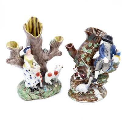 Lot 73 - A late 18th century Staffordshire pearlware...