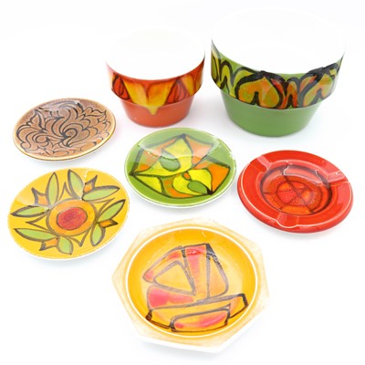 Lot 74 - A Poole Delphis range jardiniere, decorated...