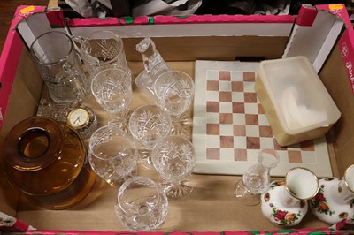 Lot 103 - A collection of glass to include a Waterford...