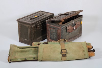 Lot 126 - A collection of militaria, to include a pair...