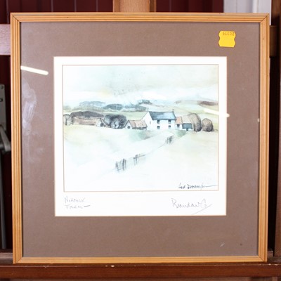 Lot 546 - Hugh Brandon Cox (1917-2003) - Norfolk Farm,...