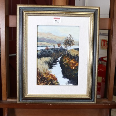 Lot 552 - Maria Case - Wintry morning light, watercolour,...