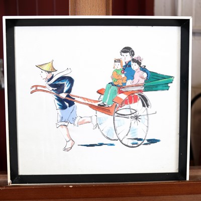 Lot 567 - Assorted Chinese watercolours and prints
