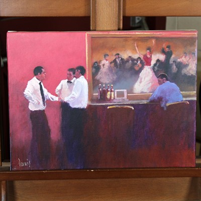 Lot 585 - Dennis Nash (b.1947) - The Matador, acrylic on...