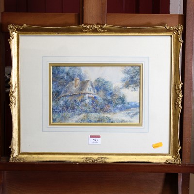 Lot 593 - Leyton Forbes (1861-1939) - A Quiet Corner,...