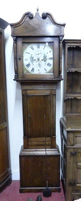Lot 628 - A circa 1800 provincial oak and mahogany cross-...
