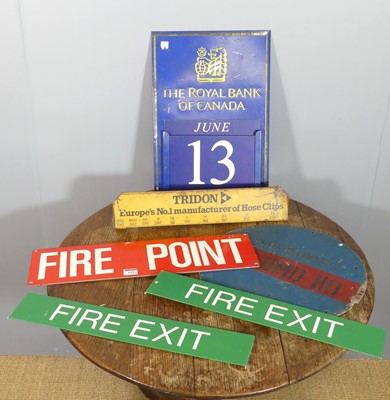 Lot 642 - Various wall-mounted signage, to include; a...
