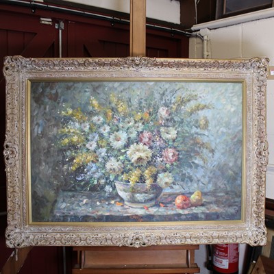 Lot 596 - Continental school (20th century) - still life...