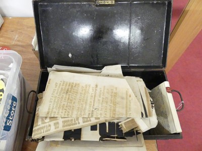 Lot 140 - A collection of ephemera, to include a 19th...
