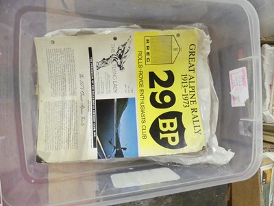 Lot 143 - A collection of motoring related ephemera to...
