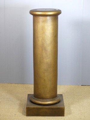 Lot 603 - A contemporary burnished painted pedestal urn...