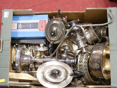 Lot 154 - A collection of silver plated wares to include...