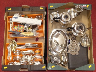 Lot 157 - A collection of silver plated wares to include...
