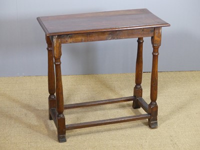 Lot 740 - A joined oak rectangular small side...