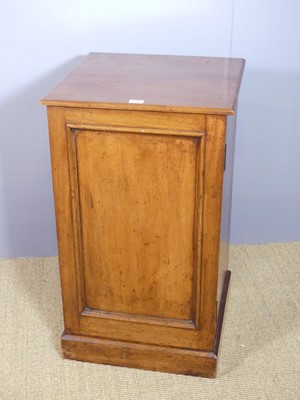Lot 746 - A late Victorian mahogany pedestal single door...