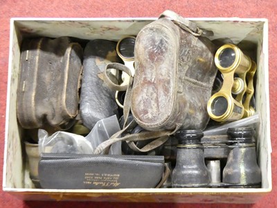 Lot 159 - A collection of assorted opera glasses and...
