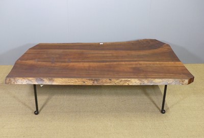 Lot 760 - A contemporary bespoke-made walnut topped...