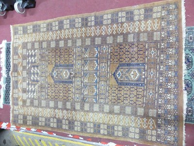 Lot 777 - A Persian woollen cream and pale brown ground...