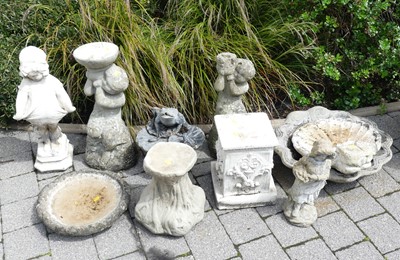 Lot 794 - A collection of various reconstituted stone...