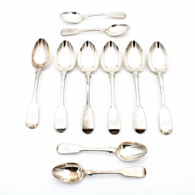 Lot 64 - A collection of early Victorian silver spoons...