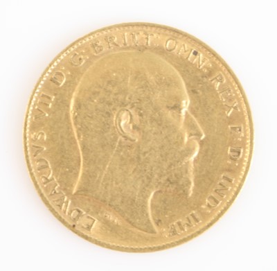 Lot 103 - Great Britain, 1902 gold half sovereign, obv:...