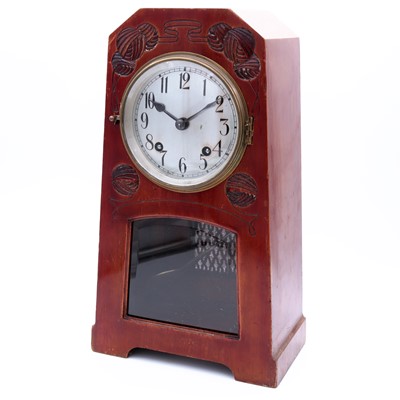 Lot 3 - An Austrian Art Nouveau mantel clock, of...