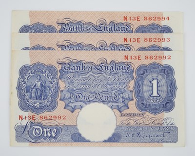Lot 320 - Great Britain, Bank of England, a consecutive...