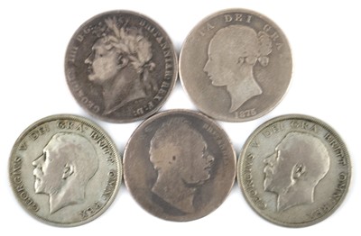 Lot 336 - Great Britain, 1821 half crown, obv: first...