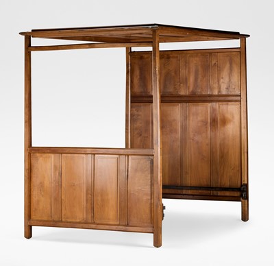 Lot 465 - An Arts & Crafts Costwold School walnut full...