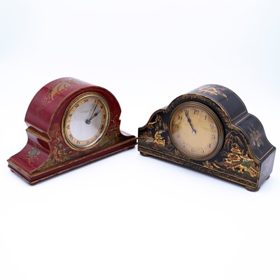 Lot 33 - A 1930's red lacquered and chinoiserie...