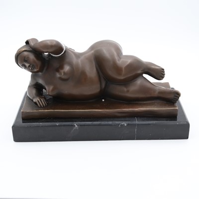 Lot 57 - After Fernando Botero, Curvy Female Nude,...