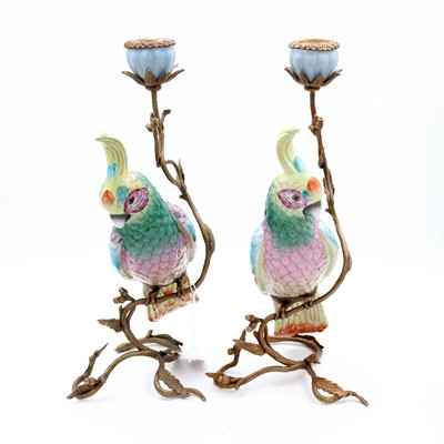 Lot 13 - A pair of reproduction figural table...