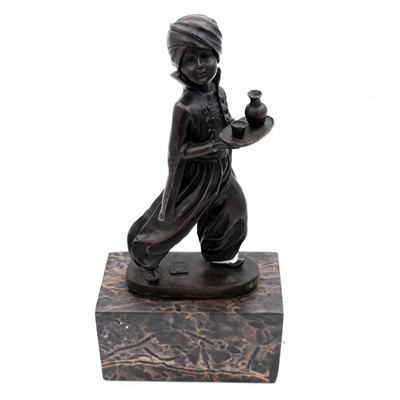 Lot 32 - After Ferdinand Preiss, a bronze study of a...