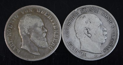 Lot 116 - Kingdom of Prussia, 1876 zwei mark, obv:...