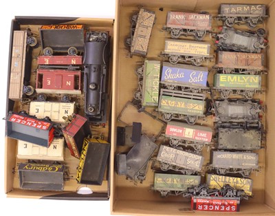 Lot 310 - Kit built loco and goods wagons, all finescale...