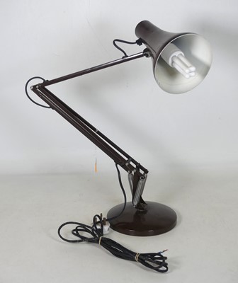 Lot 9 - An Anglepoise 'model 90' brown desk lamp, of...