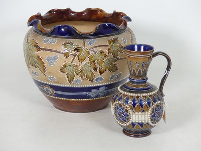 Lot 38 - A Doulton Lambeth stoneware Slater's patent...