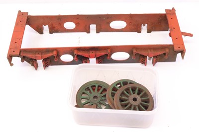 Lot 7 - 3.5 inch gauge chassis for a Fowler? three...