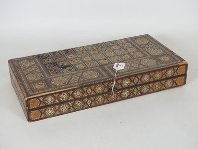 Lot 49 - A 20th century Indian Vizagpatam games box,...
