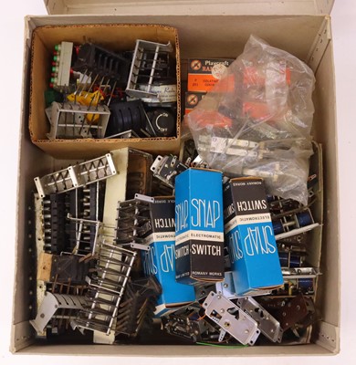 Lot 213 - Large box of assorted electrical control items:...