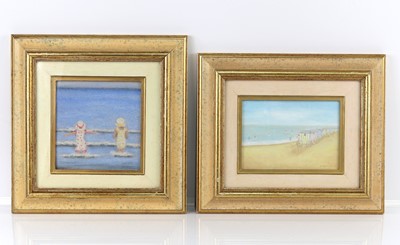 Lot 34 - British School (contemporary) - Beach huts,...