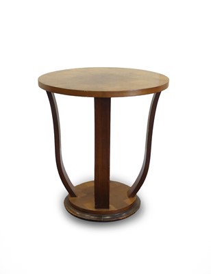 Lot 466 - An Art Deco rosewood circular occasional table,...