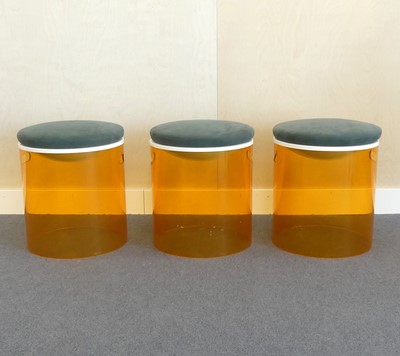Lot 504 - A set of three contemporary Italian amber...
