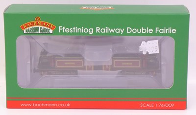 Lot 650 - Bachmann 009 gauge Ffestiniog Railway Double...