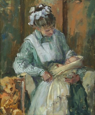 Lot 60 - Pat Maclaurin (British, 1933-2022) - The Nurse,...