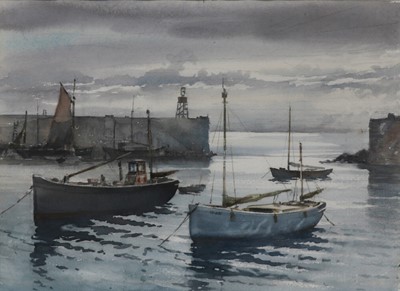 Lot 41 - Ley Kenyon (British, 1913-1990) - Fishermen at...