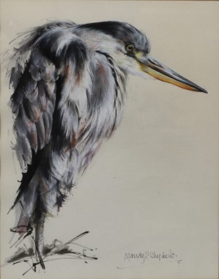 Lot 30 - Mandy Shepard (British, b.1960) - Heron,...
