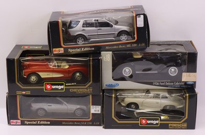 Lot 403 - Burago, Maisto and Welly 1/18 scale collection...