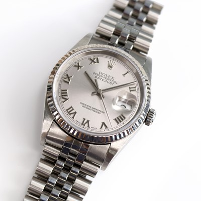 Lot A stainless steel Rolex Oyster Perpetual...